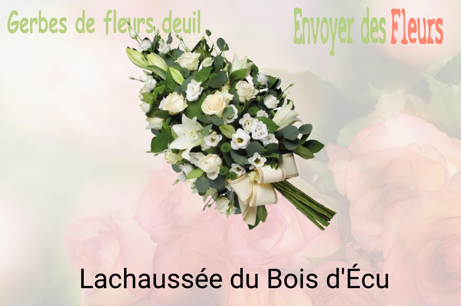 Gerbe de fleurs de deuil livrée à Lachaussée-du-Bois-d'Écu
